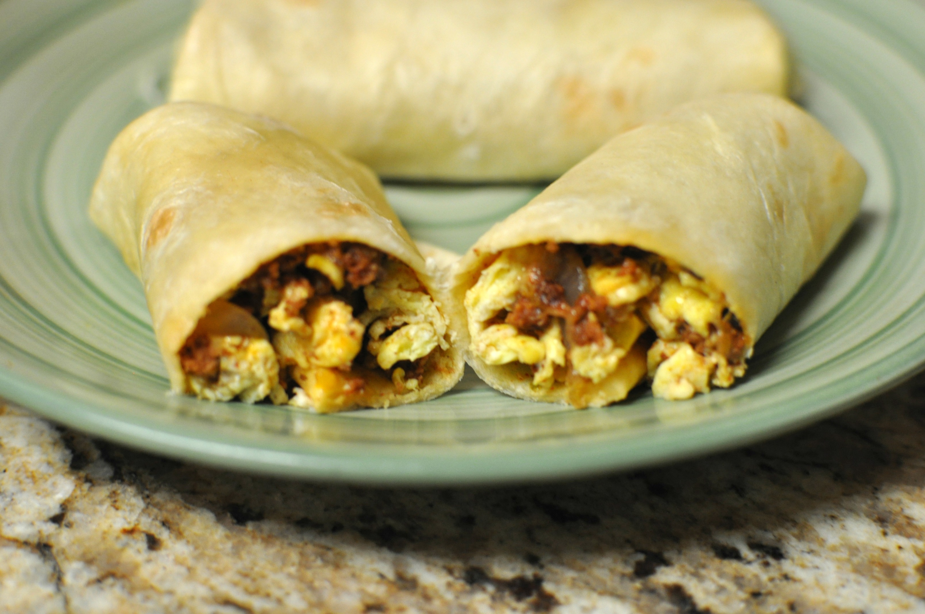 Chorizo Breakfast Burritos - Tabitha Talks Food