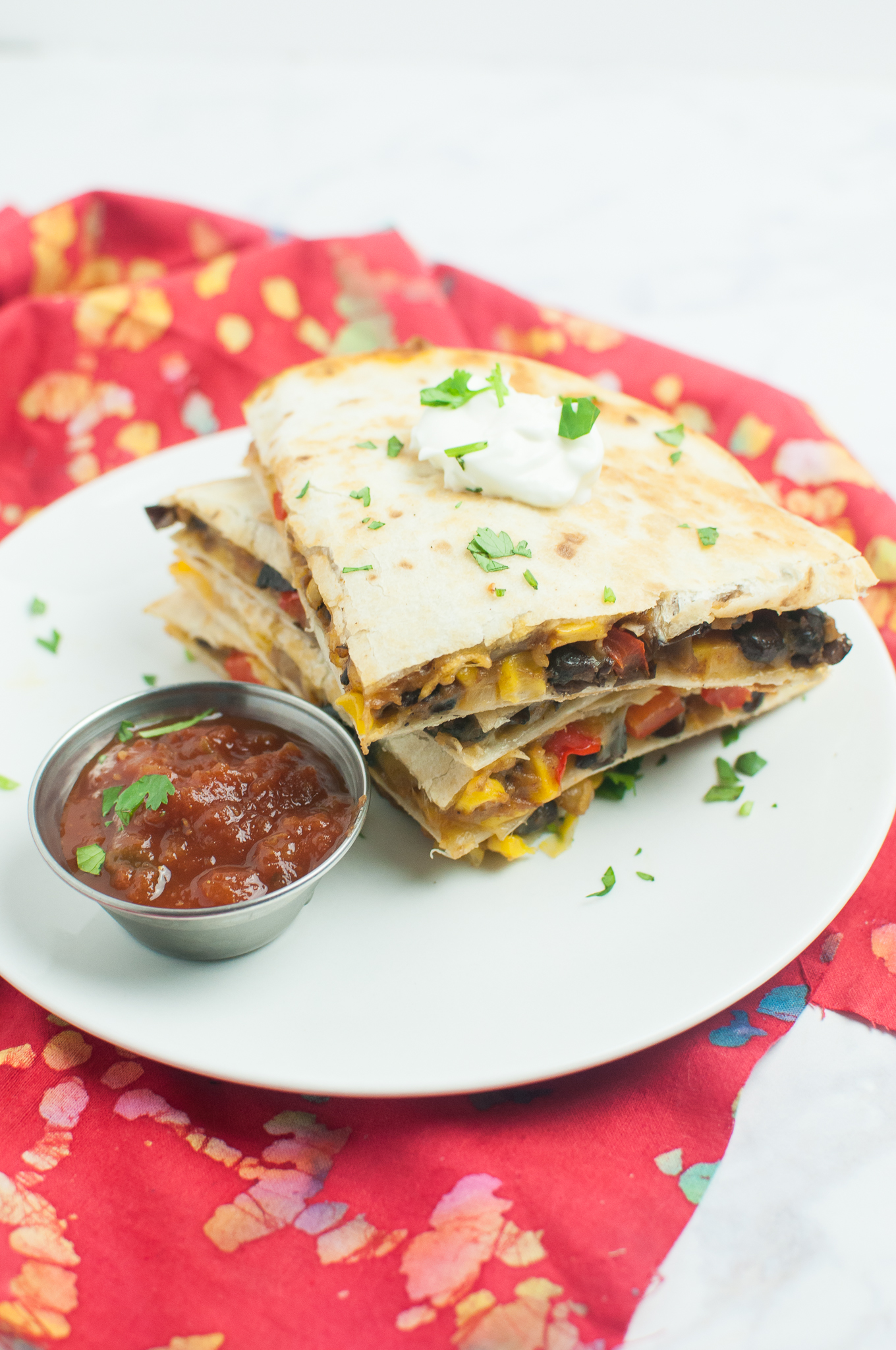 Black Bean And Corn Quesadilla - Tabitha Talks Food